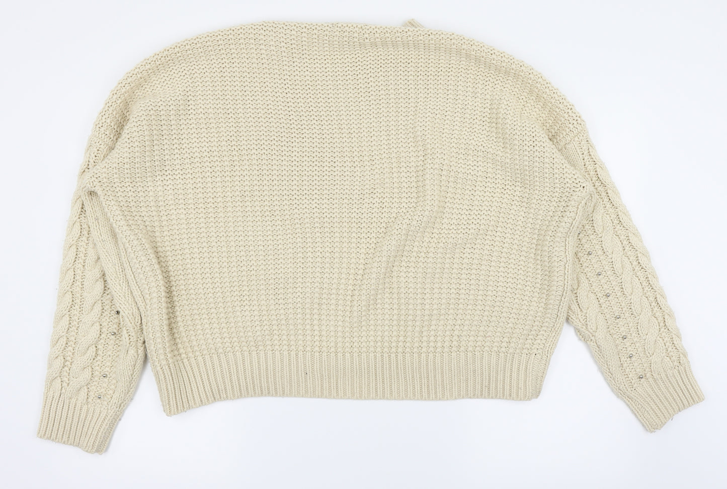 New Look Womens White   Pullover Jumper Size 12