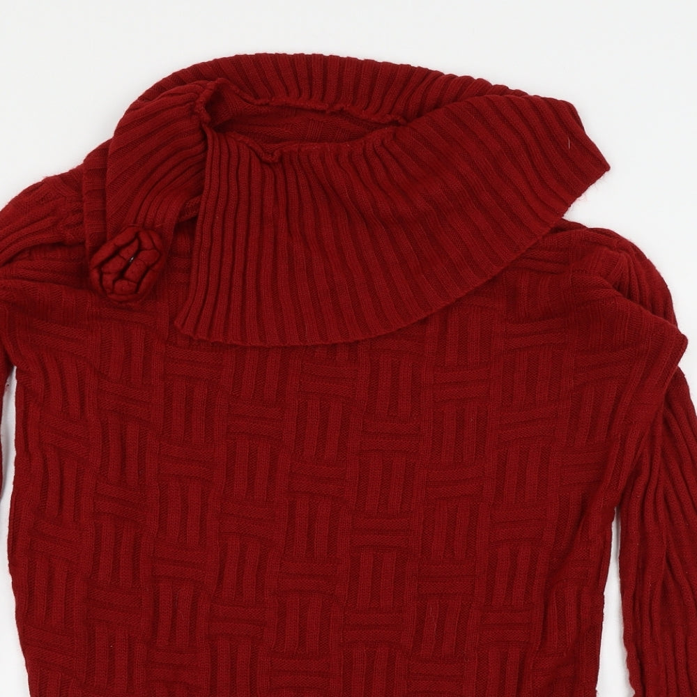 Athiva Tricot Womens Red   Pullover Jumper Size M
