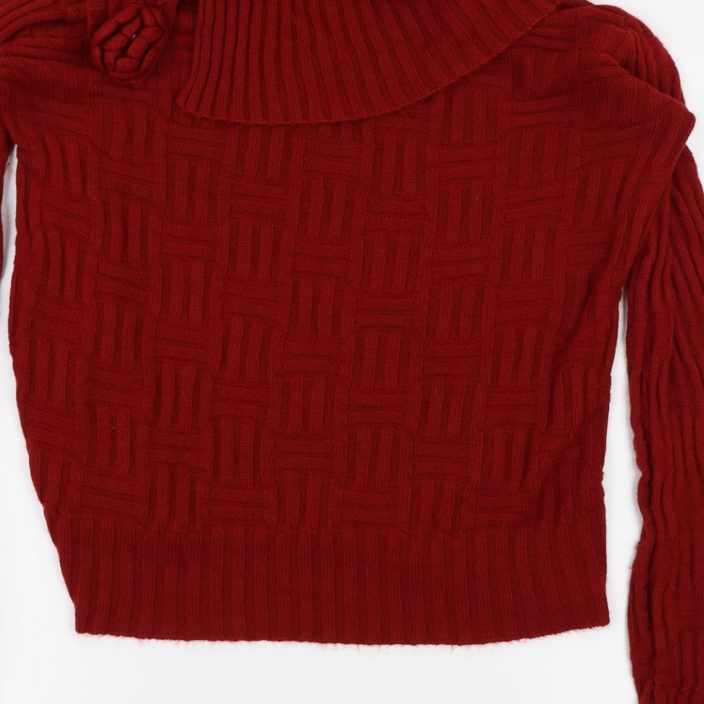 Athiva Tricot Womens Red   Pullover Jumper Size M