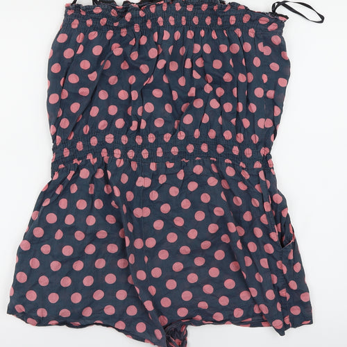 Primark Womens Purple Polka Dot  Bodysuit One-Piece Size 14