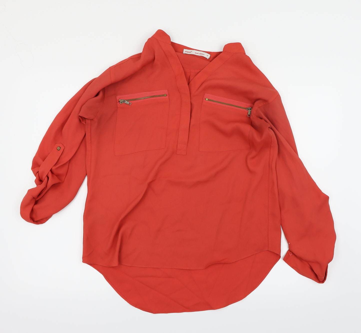 NEXT Womens Red   Basic Blouse Size 12