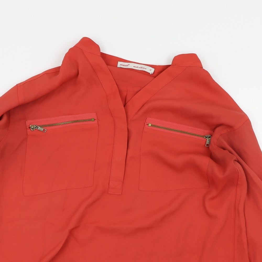 NEXT Womens Red   Basic Blouse Size 12