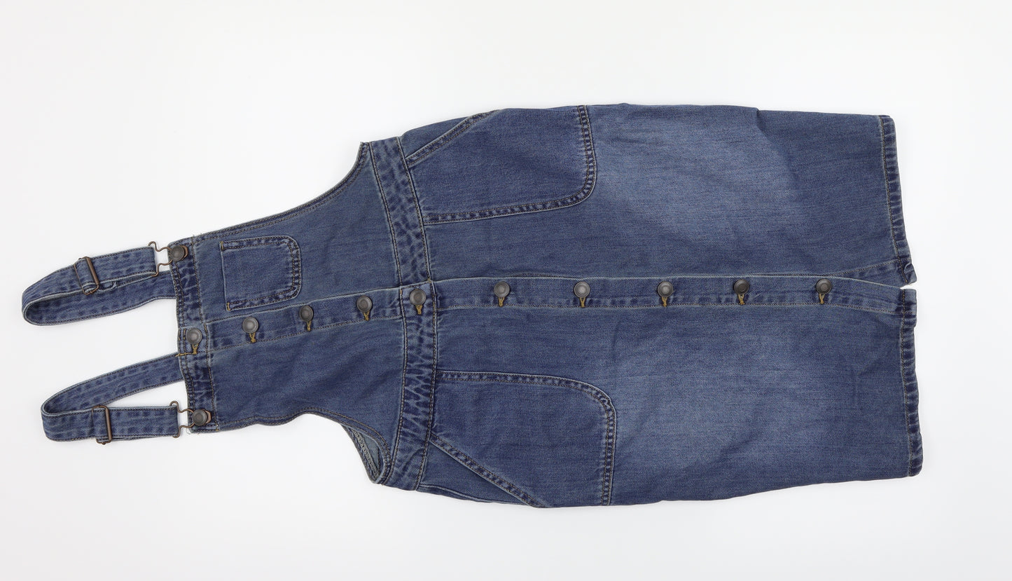 TU Womens Blue   Pinafore/Dungaree Dress  Size 8