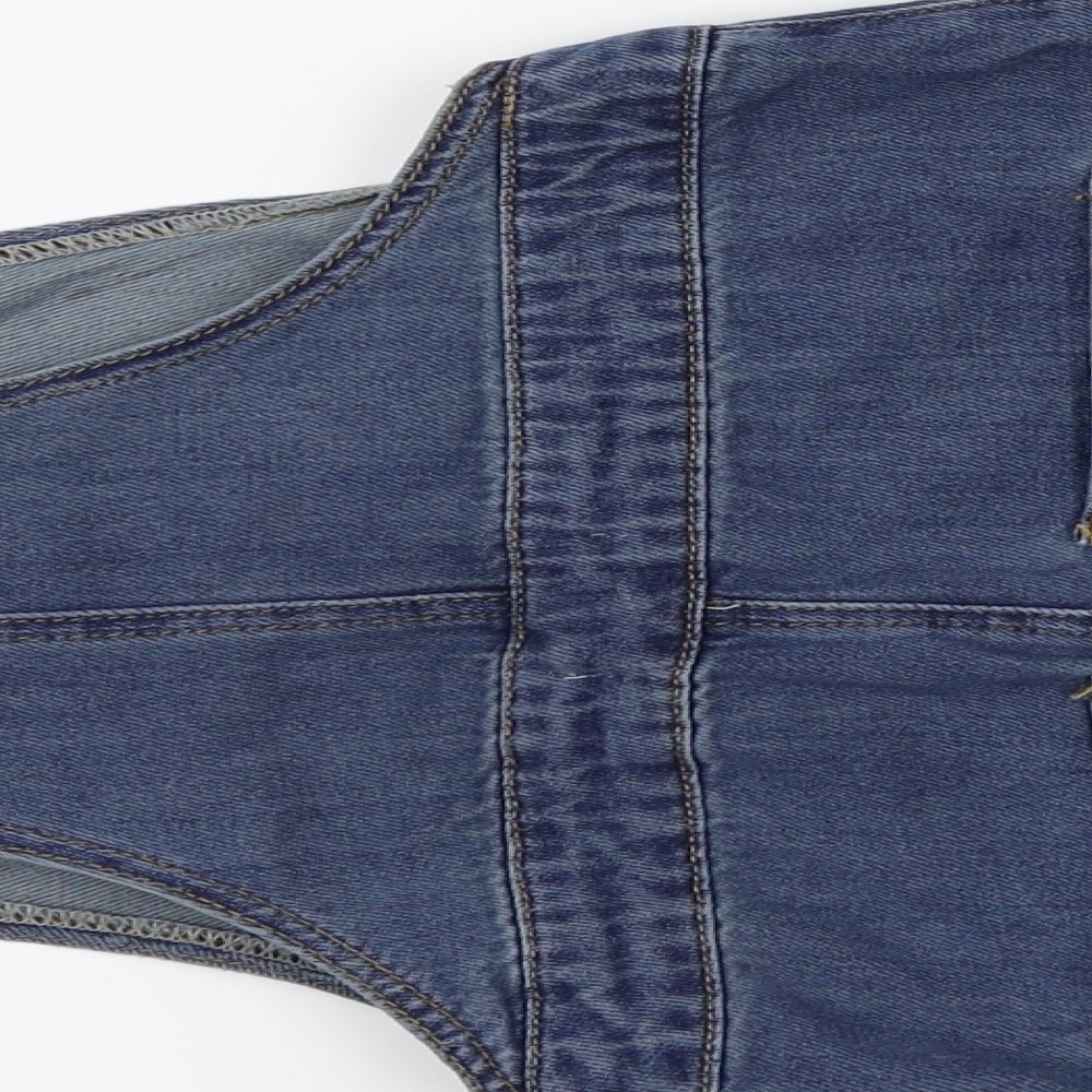 TU Womens Blue   Pinafore/Dungaree Dress  Size 8