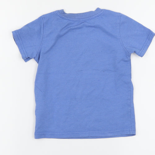 Tommy Hilfiger Boys Blue Houndstooth  Basic Polo Size 0-3 Months