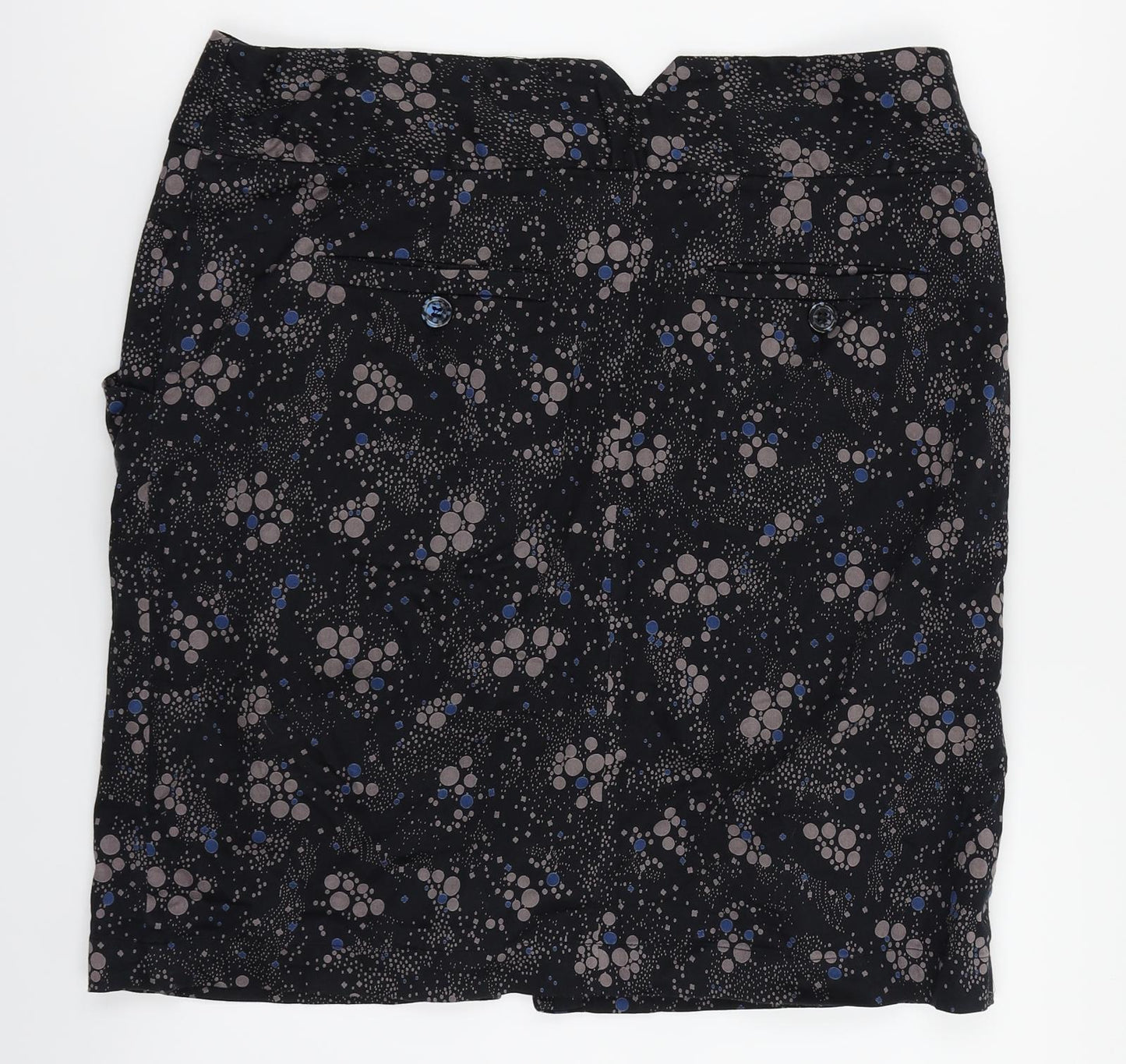 VERO MODA Womens Black Geometric  Skort Skirt Size 16