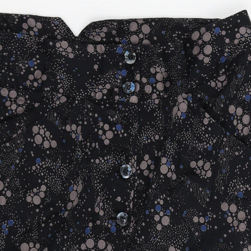 VERO MODA Womens Black Geometric  Skort Skirt Size 16