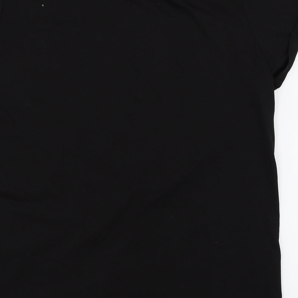 George Womens Black   Basic T-Shirt Size 16