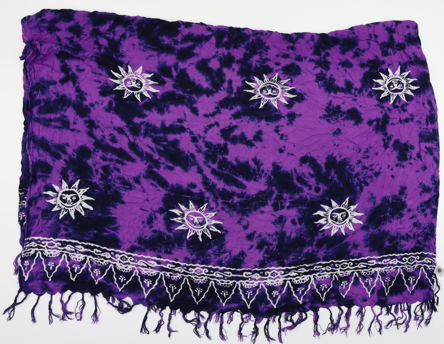 Tropical Climax Womens Purple Batik   Shawl/Wrap
