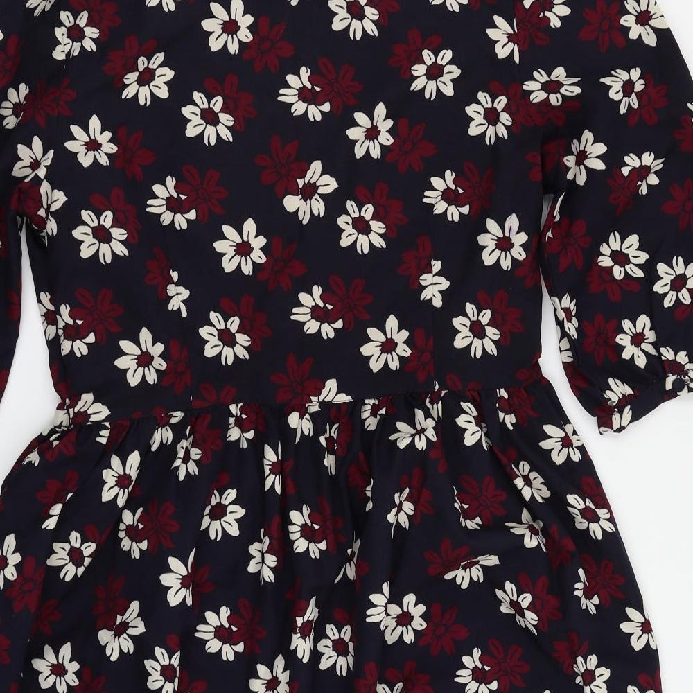 Atmosphere Womens Black Floral  Fit & Flare  Size 16