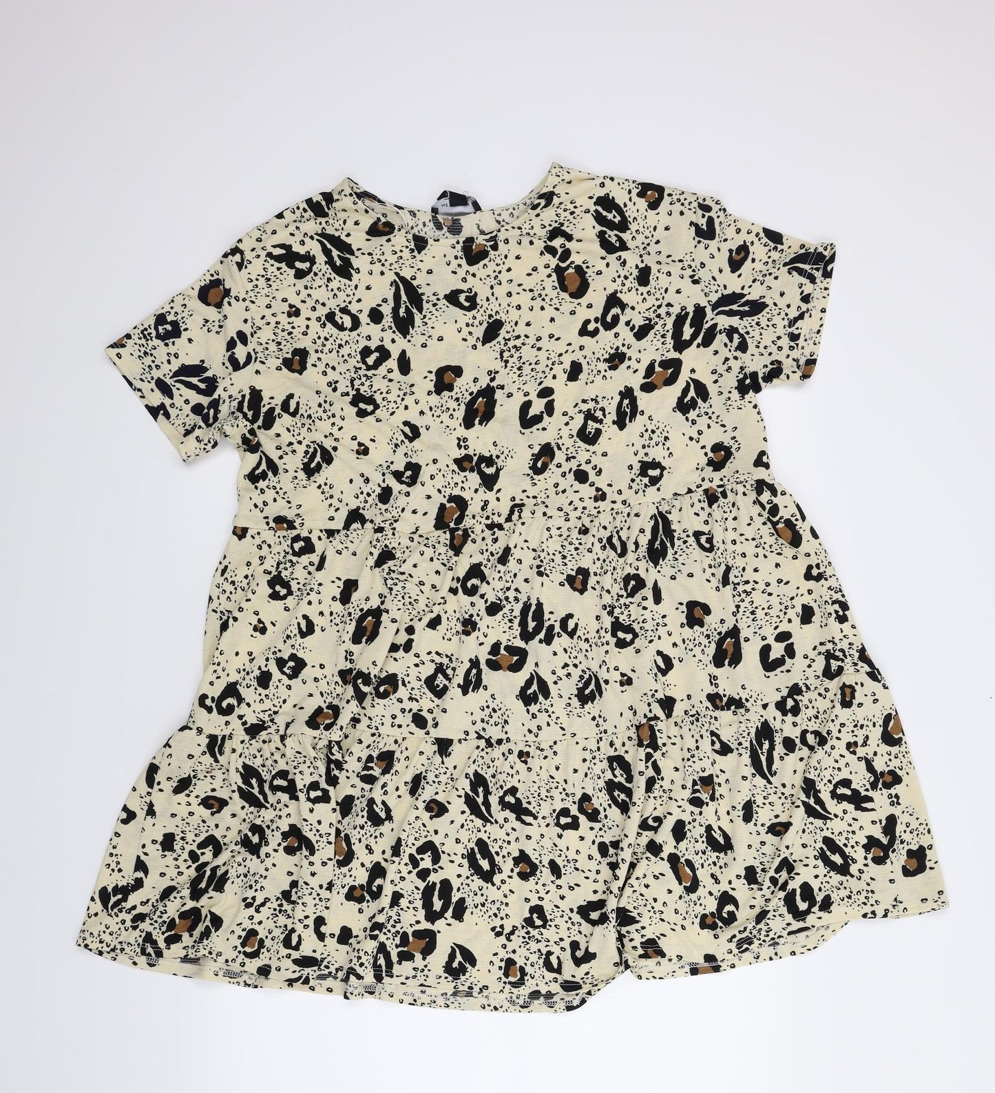 New Look Womens Beige Animal Print  A-Line  Size 16