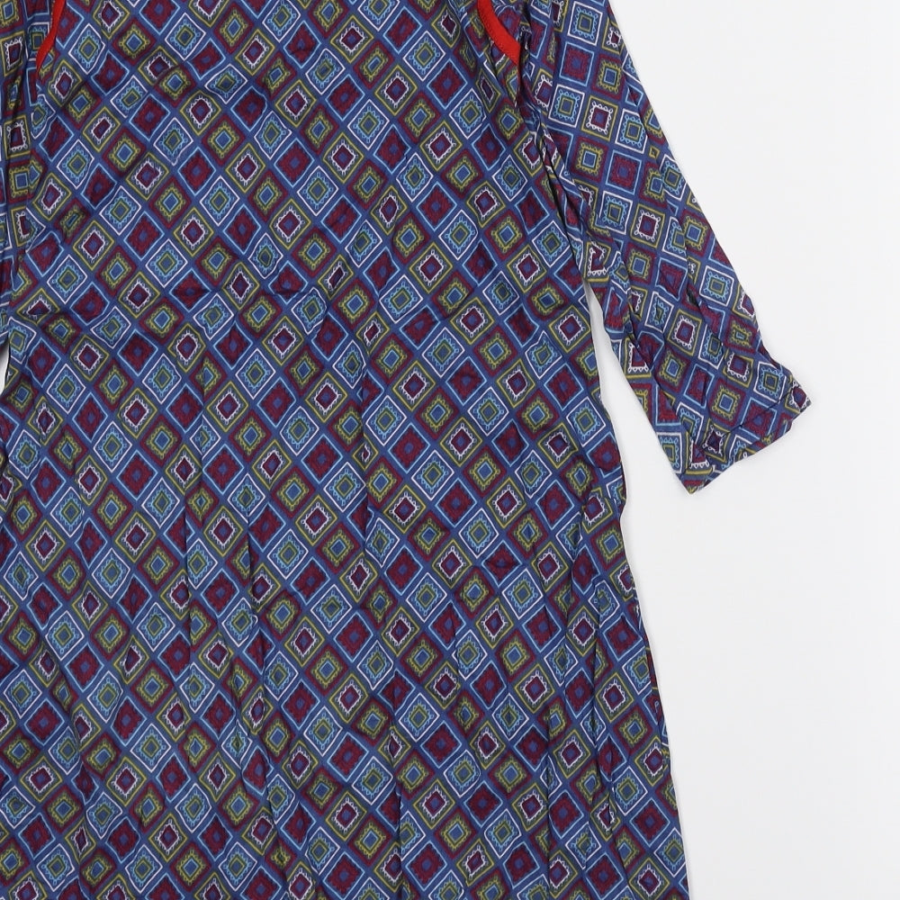 INF Girls Multicoloured Argyle/Diamond  Kaftan  Size 9-10 Years