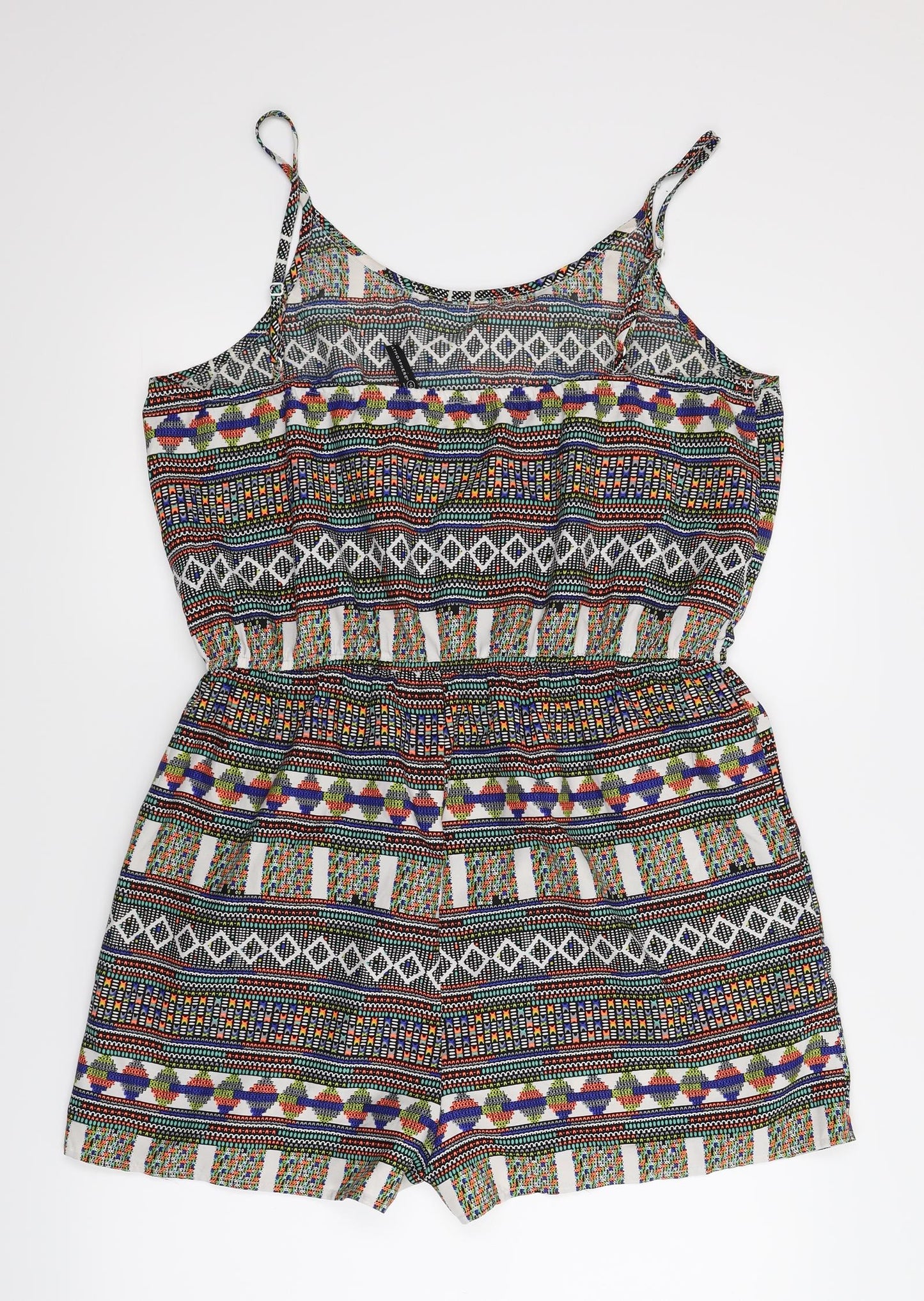 Atmosphere Womens Multicoloured Geometric  Romper One-Piece Size 16