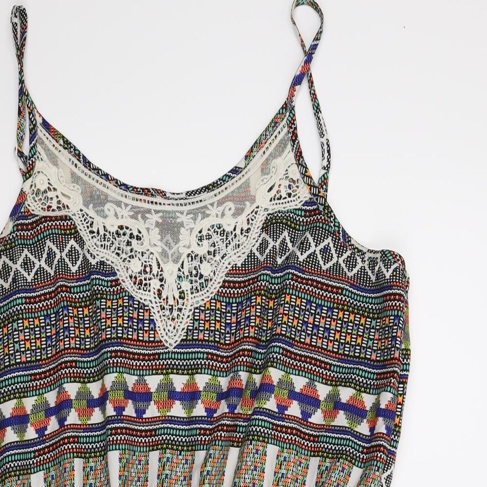 Atmosphere Womens Multicoloured Geometric  Romper One-Piece Size 16