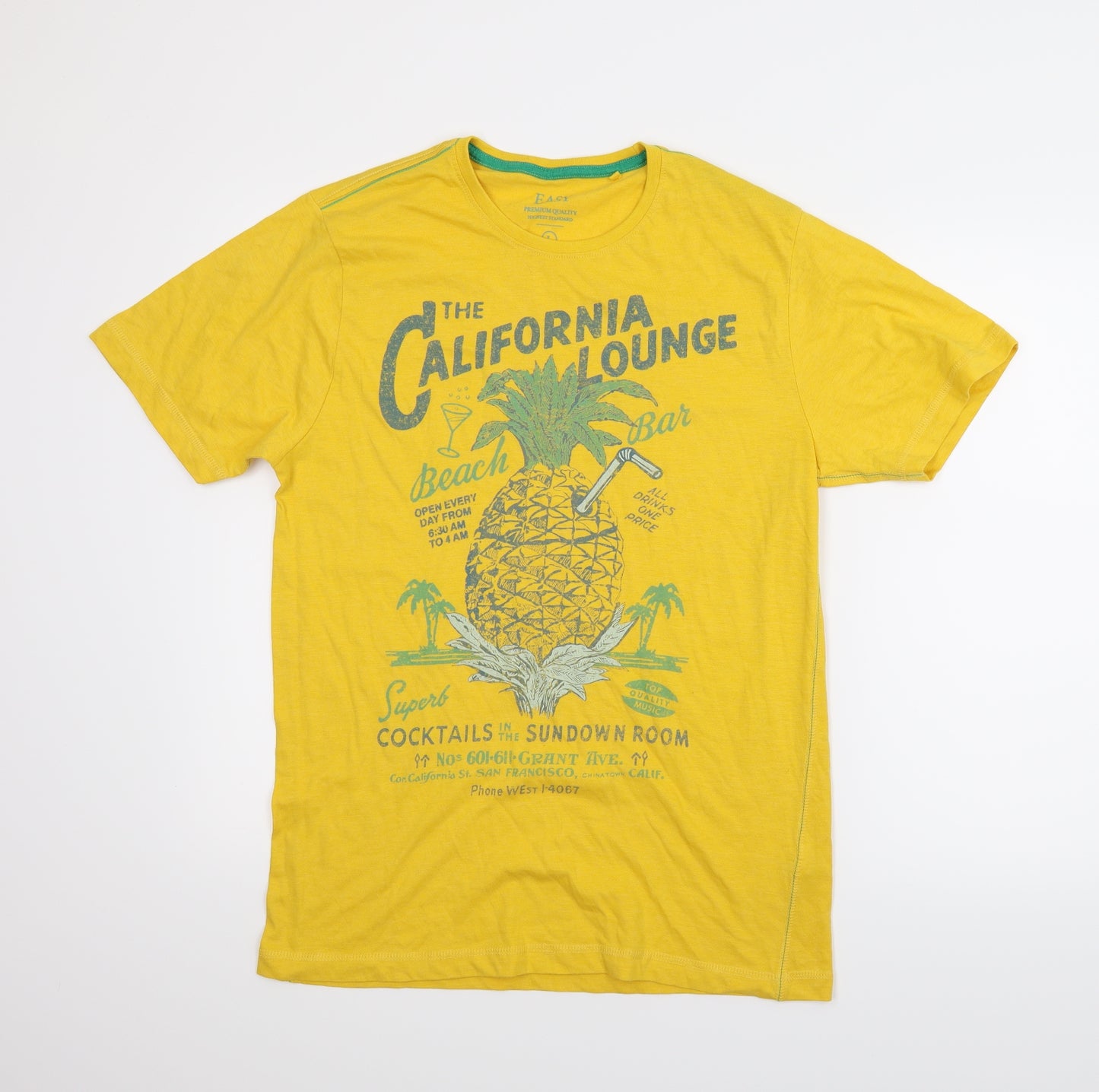 Matalan Mens Yellow    T-Shirt Size L