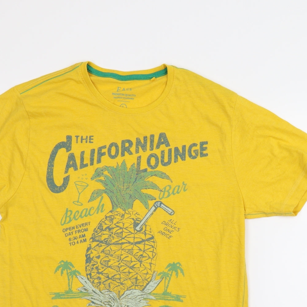 Matalan Mens Yellow    T-Shirt Size L