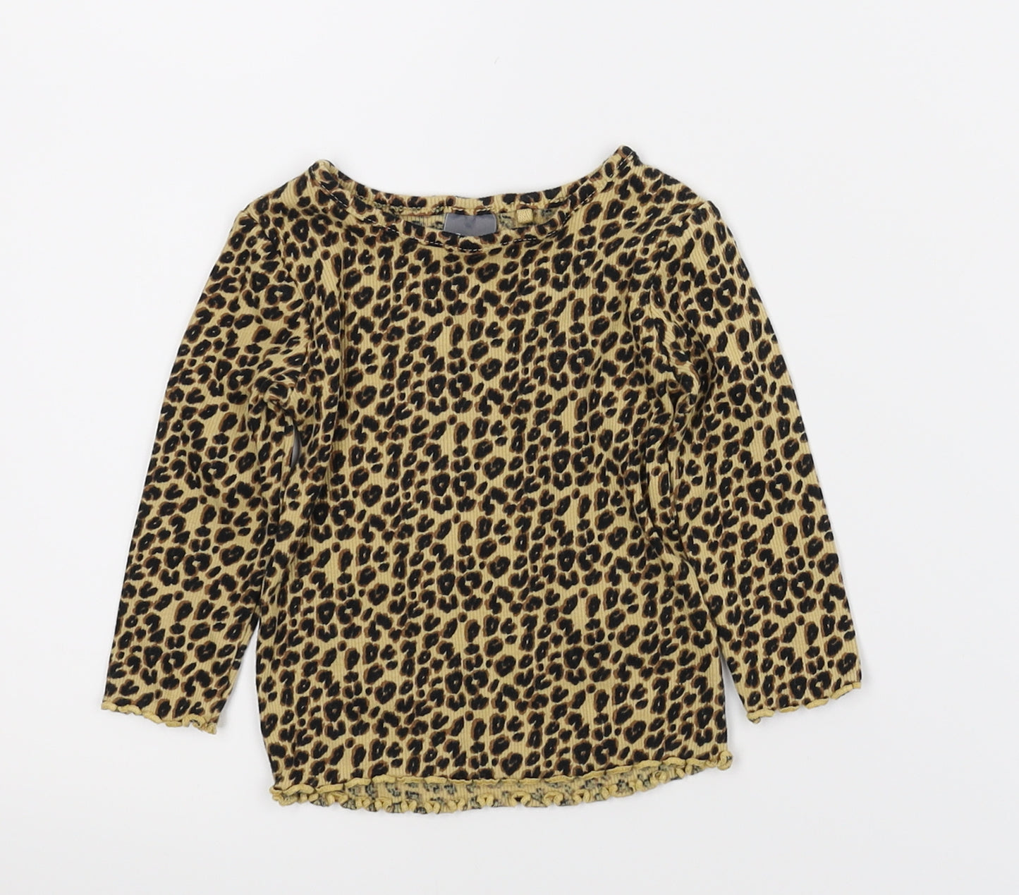 NEXT Girls Multicoloured Animal Print  Basic T-Shirt Size 3-6 Months