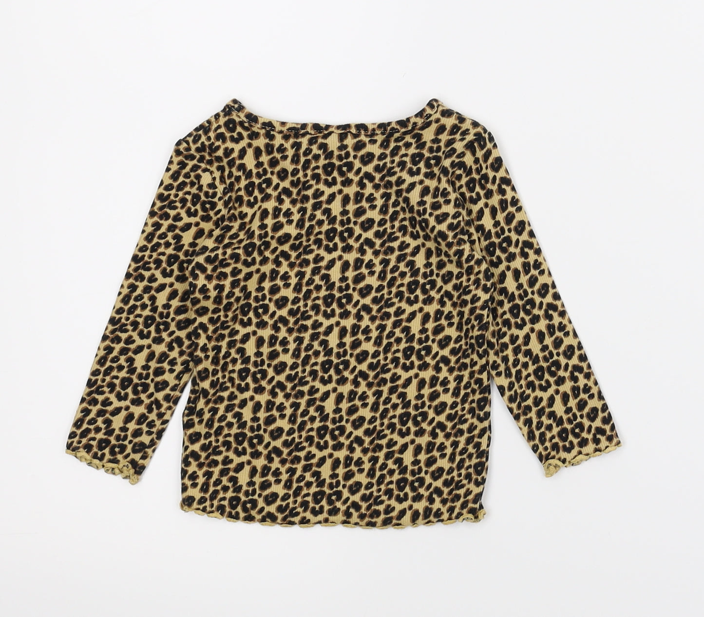NEXT Girls Multicoloured Animal Print  Basic T-Shirt Size 3-6 Months