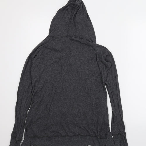 Poof Womens Grey   Pullover Hoodie Size L