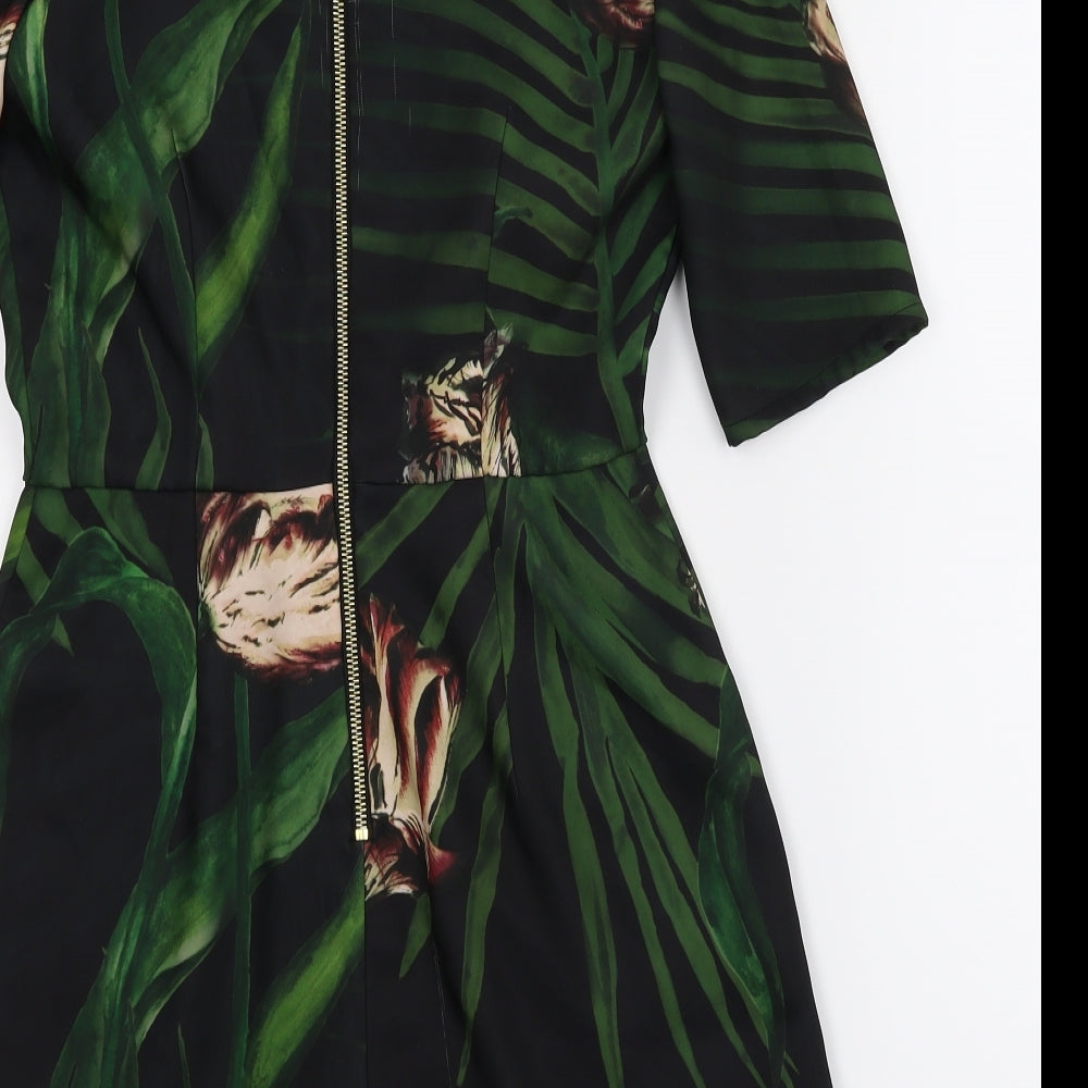 TedBaker Womens Green Floral  Romper One-Piece Size 8
