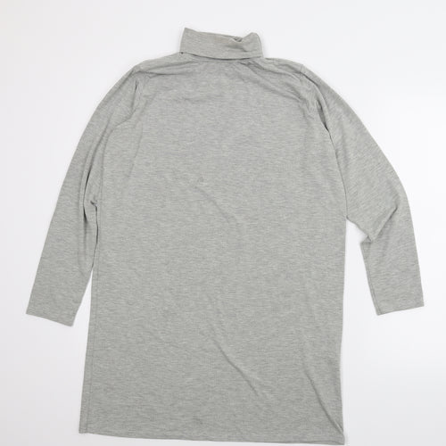 Boohoo Womens Grey   Tunic Blouse Size 12