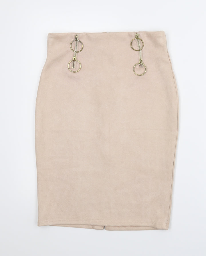 LuluMary Womens Pink   Straight & Pencil Skirt Size 4