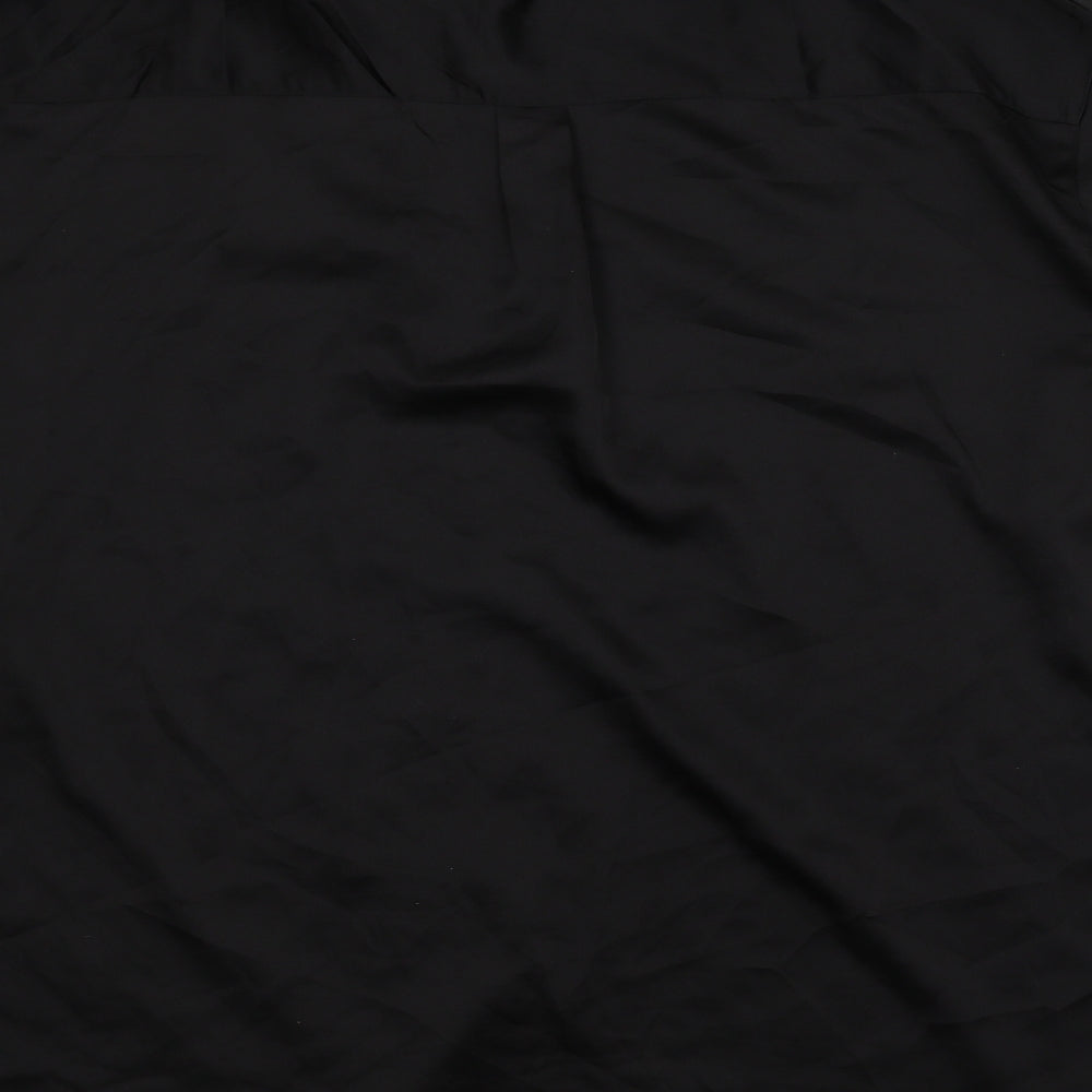 Misguided Womens Black   Basic Button-Up Size 16