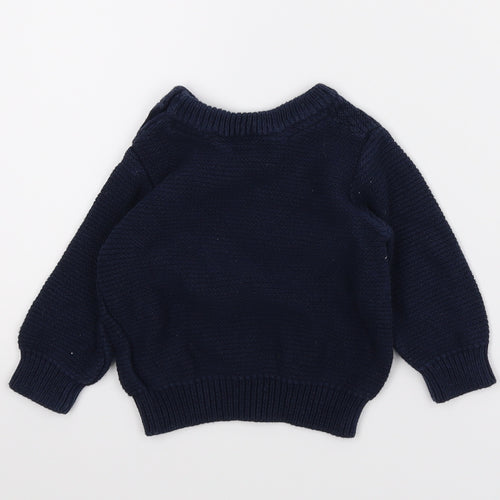 Primark Boys Blue   Pullover Jumper Size 6-9 Months