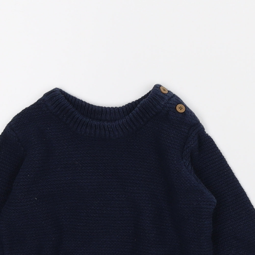 Primark Boys Blue   Pullover Jumper Size 6-9 Months