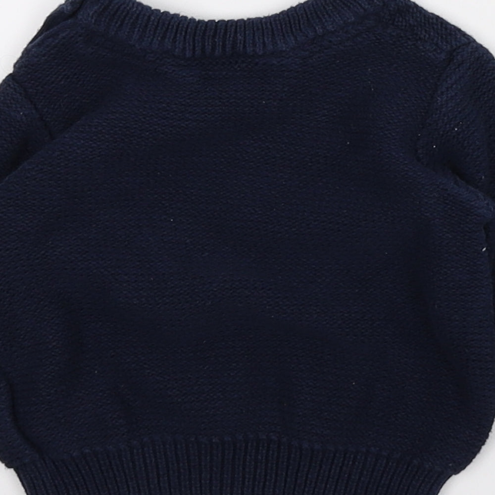 Primark Boys Blue   Pullover Jumper Size 6-9 Months
