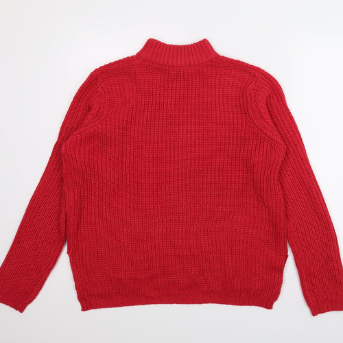 Papaya Womens Pink   Pullover Jumper Size L