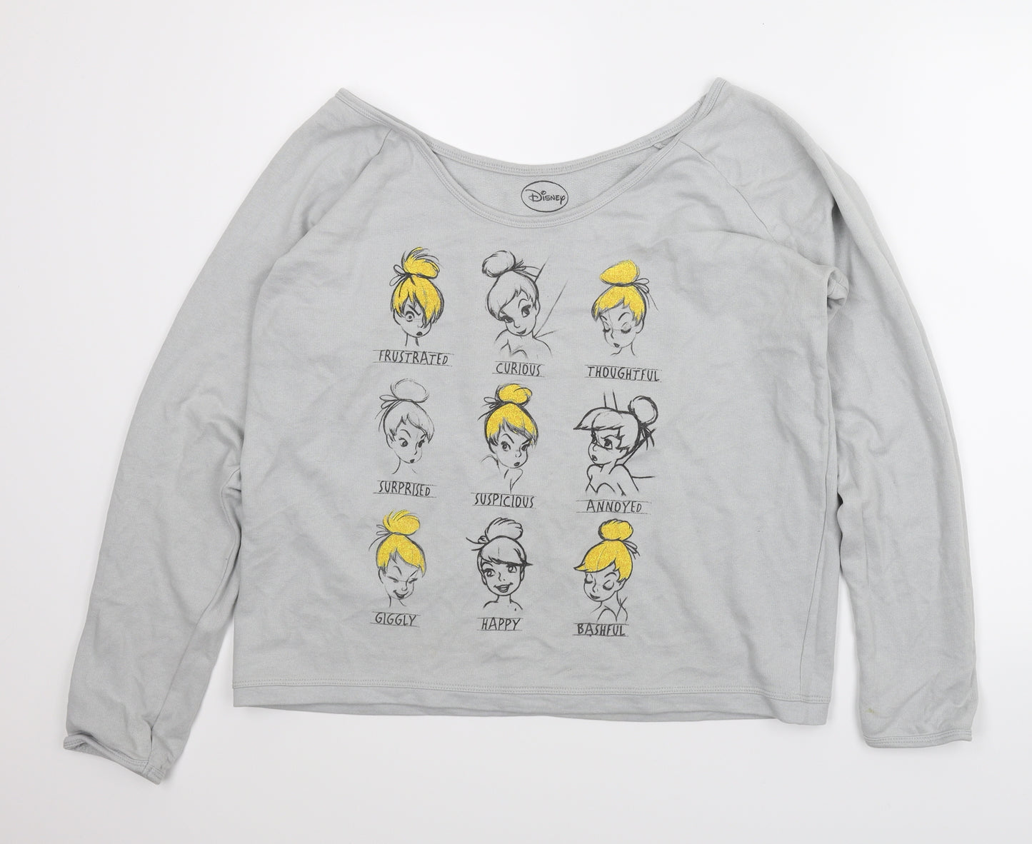 Disney Womens Grey   Pullover Jumper Size L