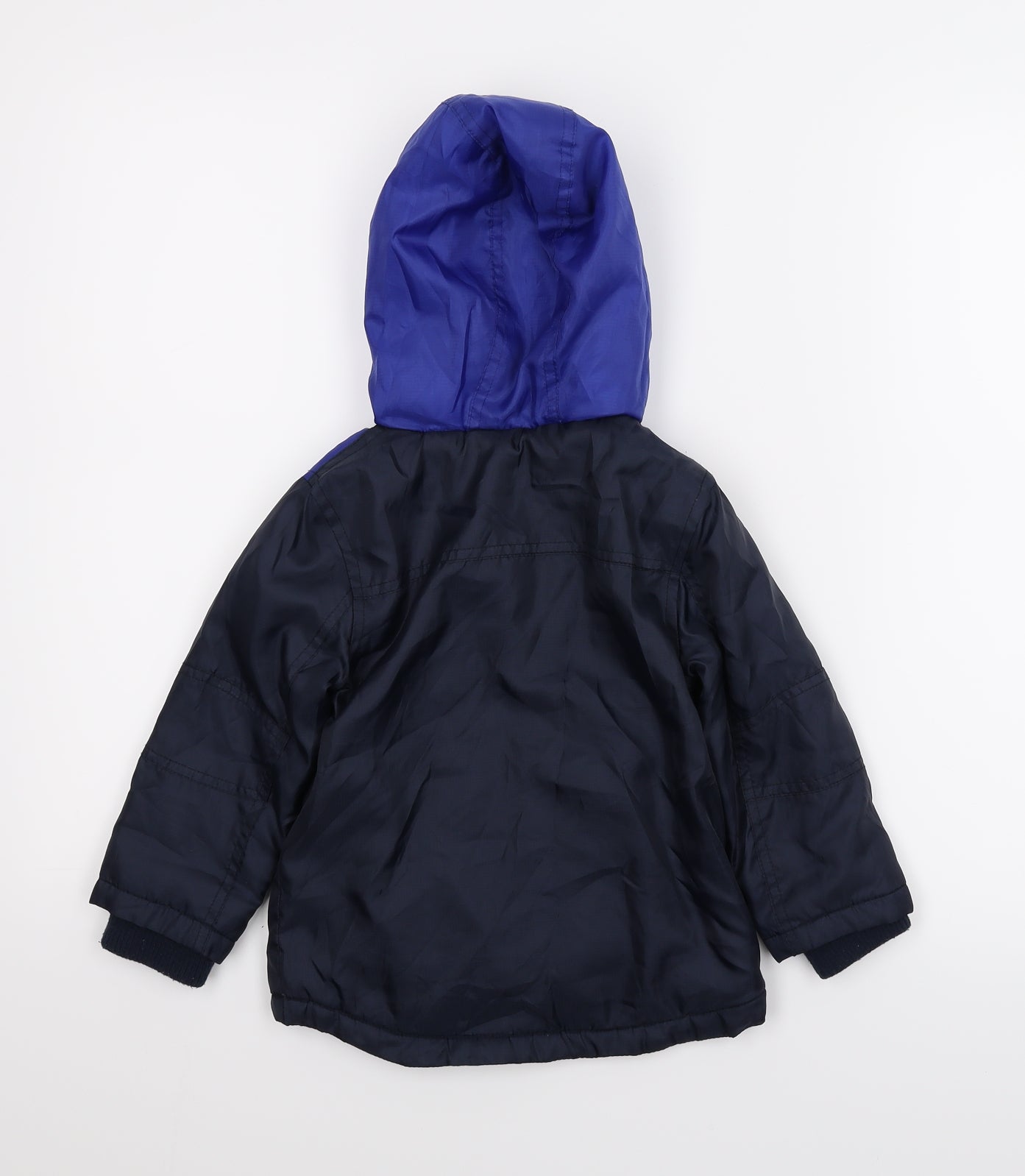 F&F Boys Black   Parka Coat Size 18-24 Months