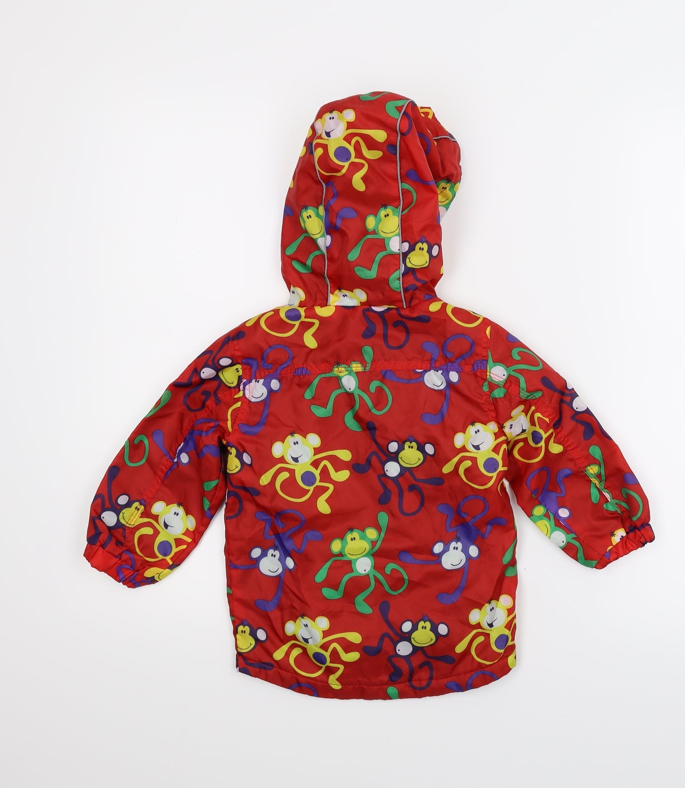 George Boys Red Animal Print  Parka Coat Size 9-12 Months