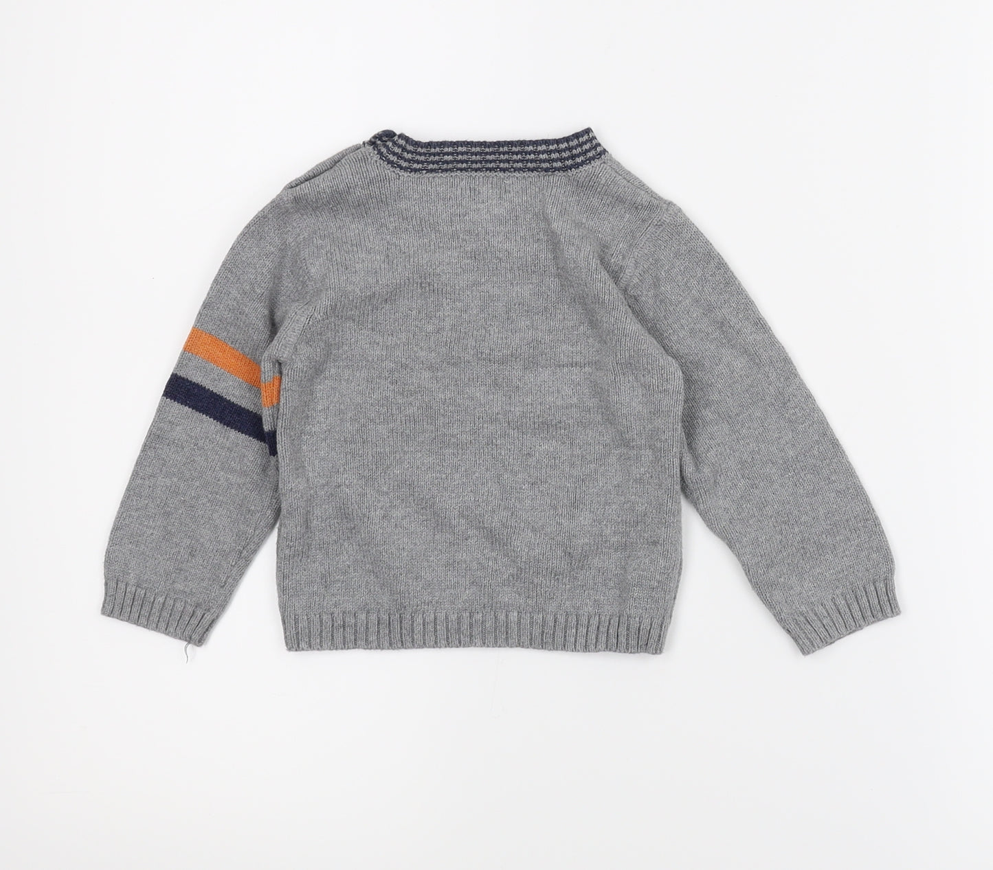 Grain debbe Boys Grey   Pullover Jumper Size 18-24 Months