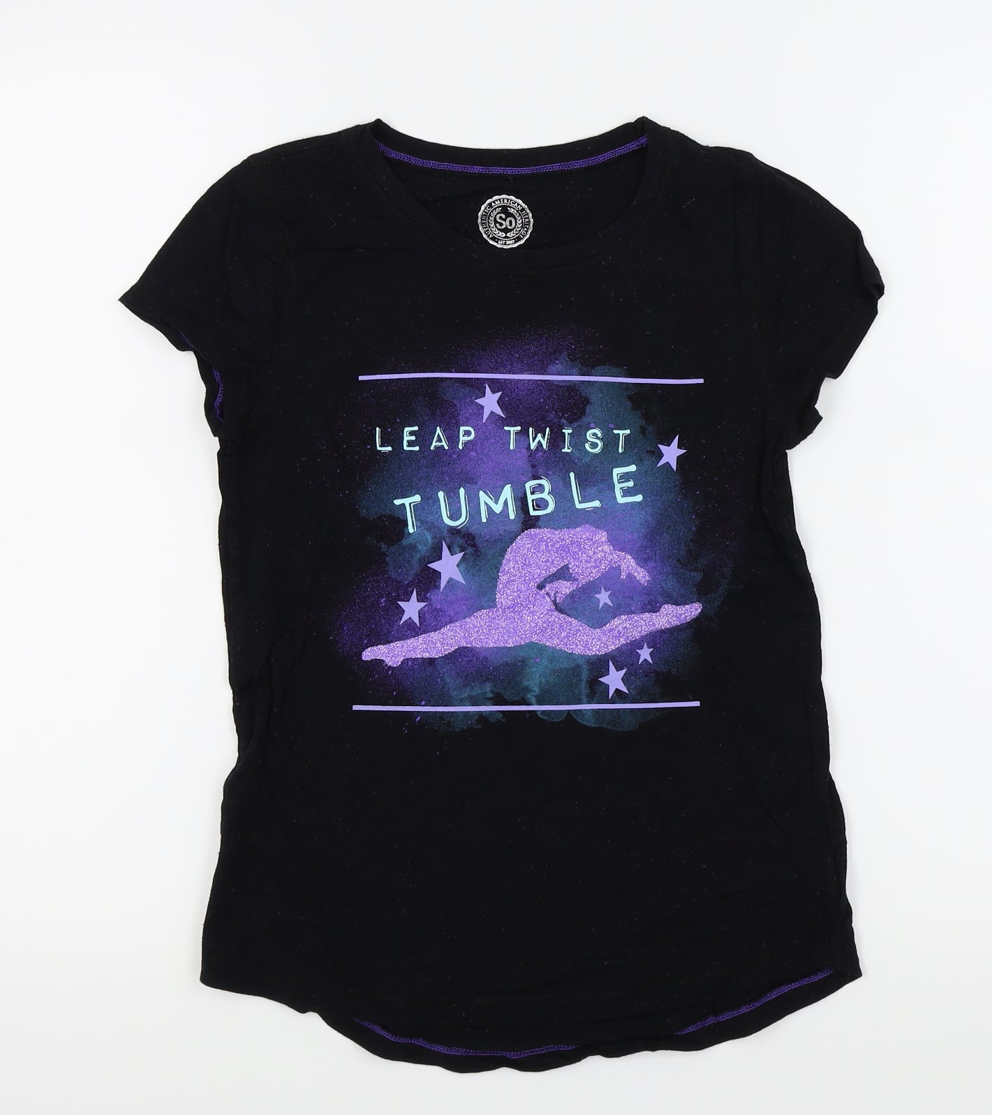 Preworn Womens Black   Basic T-Shirt Size 10
