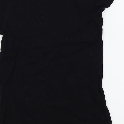 Preworn Womens Black   Basic T-Shirt Size 10