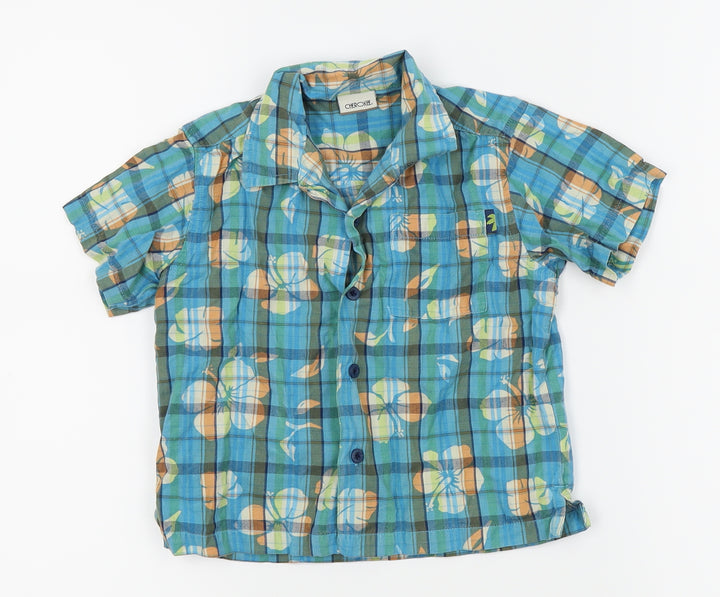 Cherokee Boys Blue Check  Basic Casual Size 18-24 Months