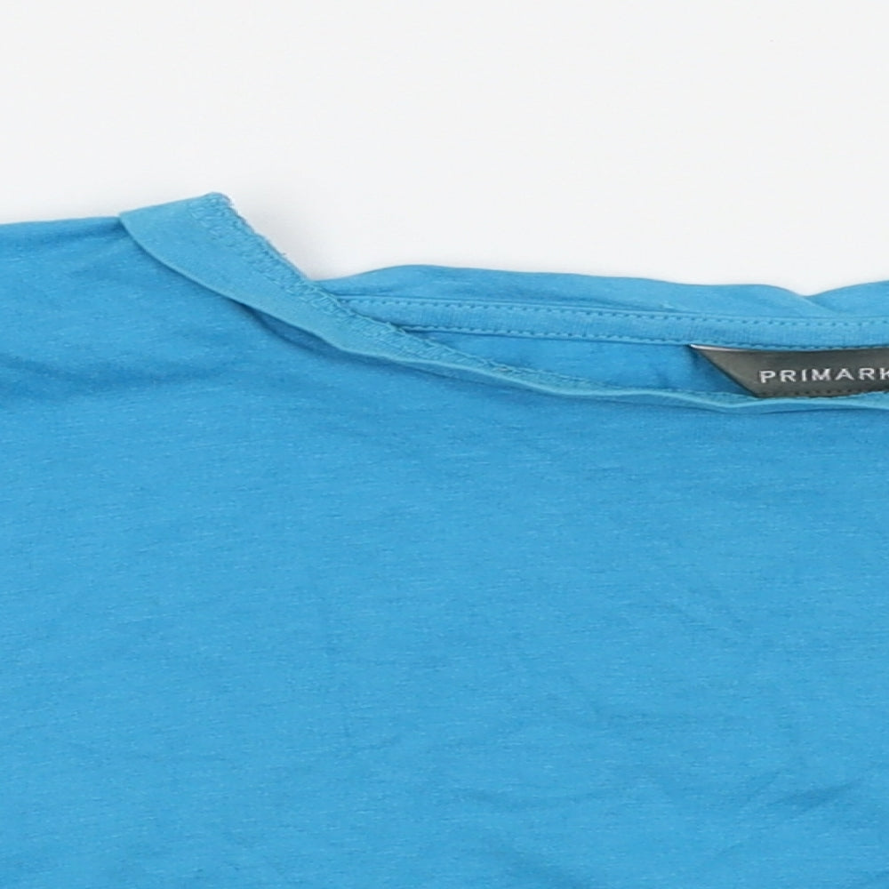 Primark Womens Blue   Cropped T-Shirt Size 6