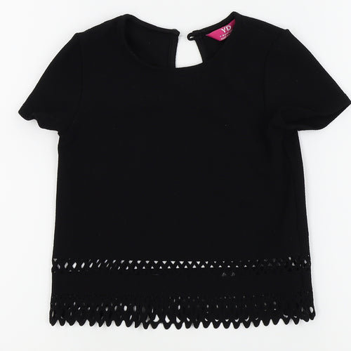 YD Girls Black   Basic Blouse Size 7-8 Years