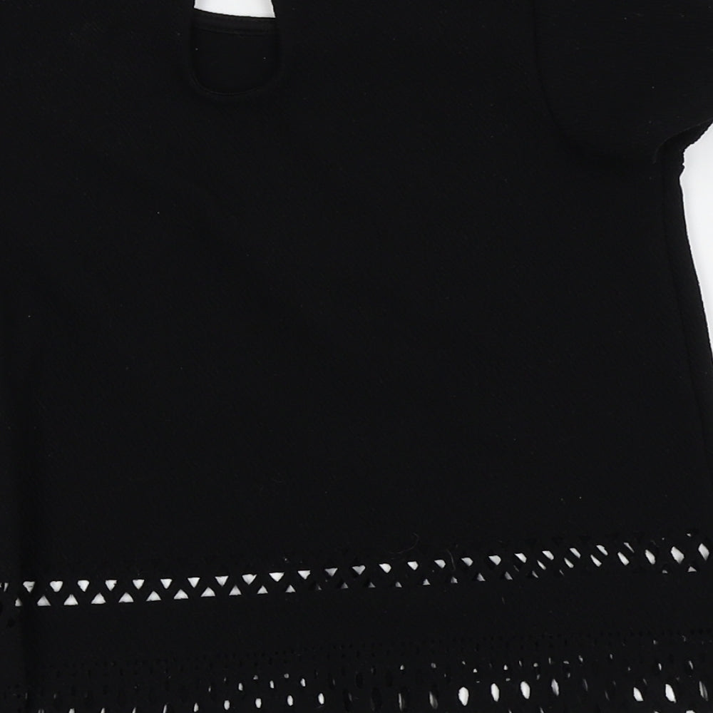 YD Girls Black   Basic Blouse Size 7-8 Years