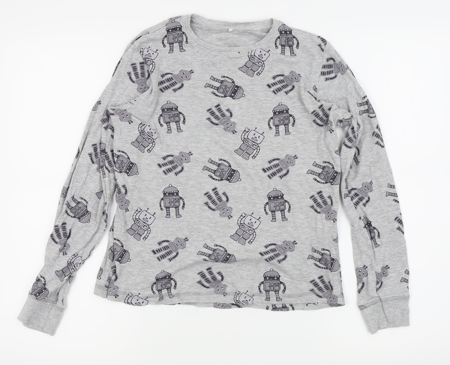 Lily & Dan Boys Grey   Basic T-Shirt Size 11-12 Years