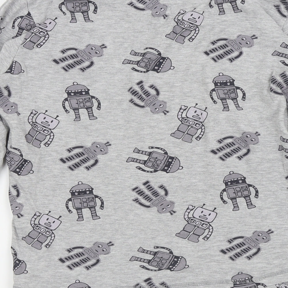Lily & Dan Boys Grey   Basic T-Shirt Size 11-12 Years