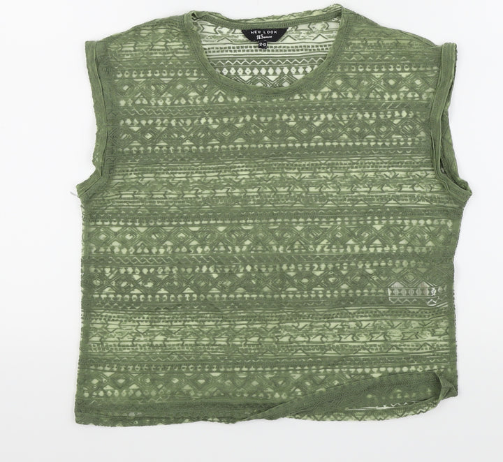 New Look Girls Green Camisole Tank Size 12-13 Years