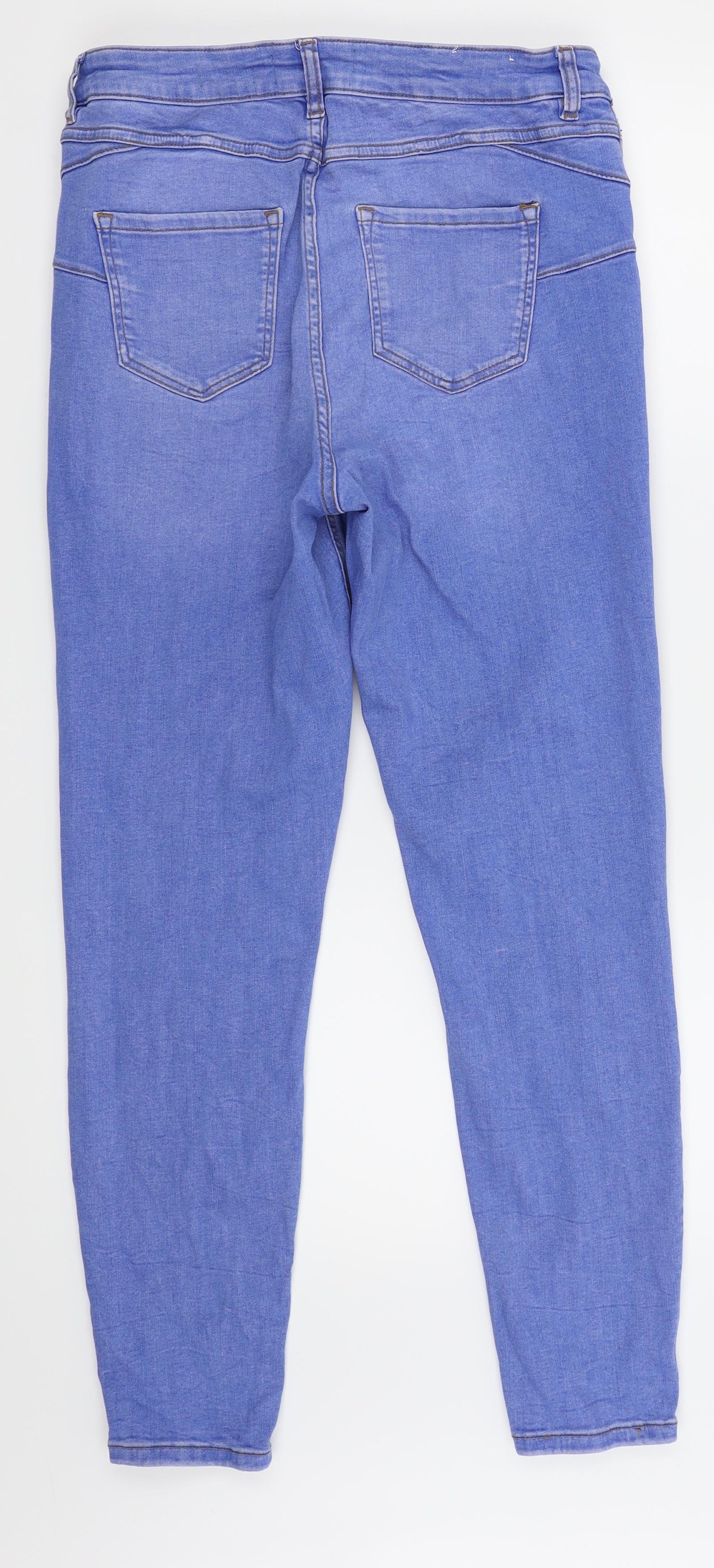 New Look Womens Blue   Skinny Jeans Size 14 L28 in