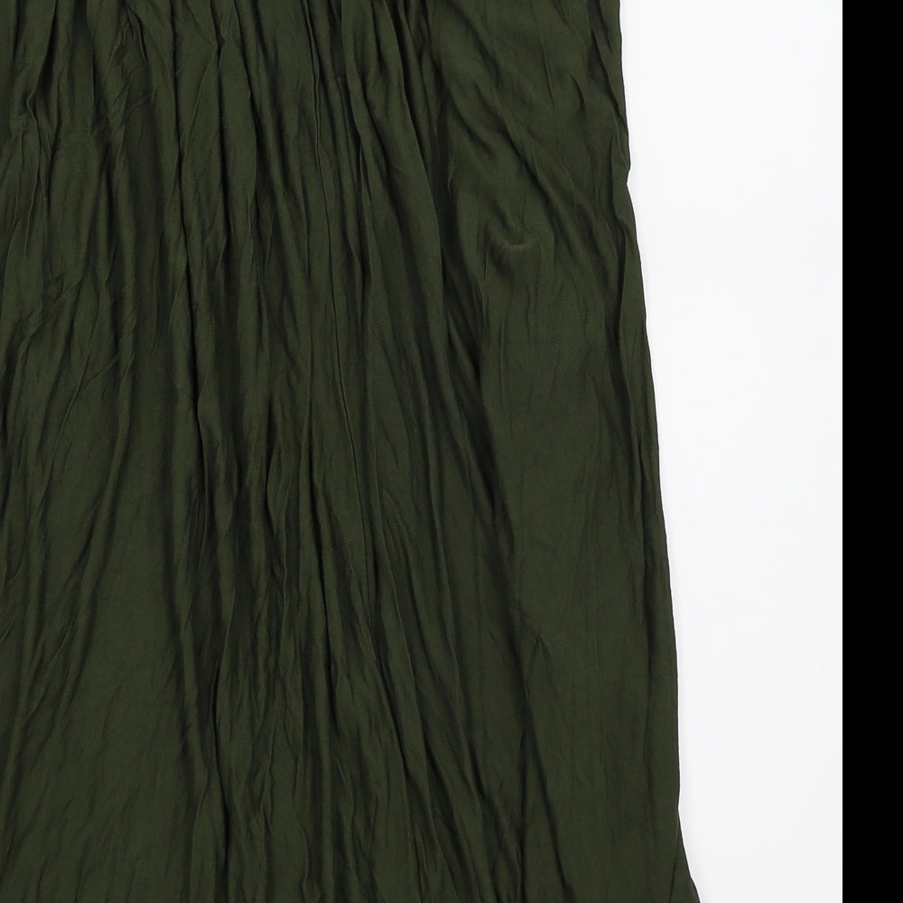 Primark Womens Green   Flare Skirt Size 10