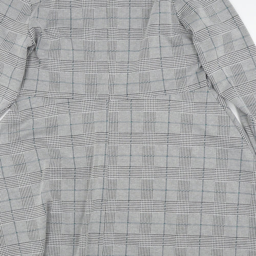 M&S collection Womens Grey Check  T-Shirt Dress  Size 18