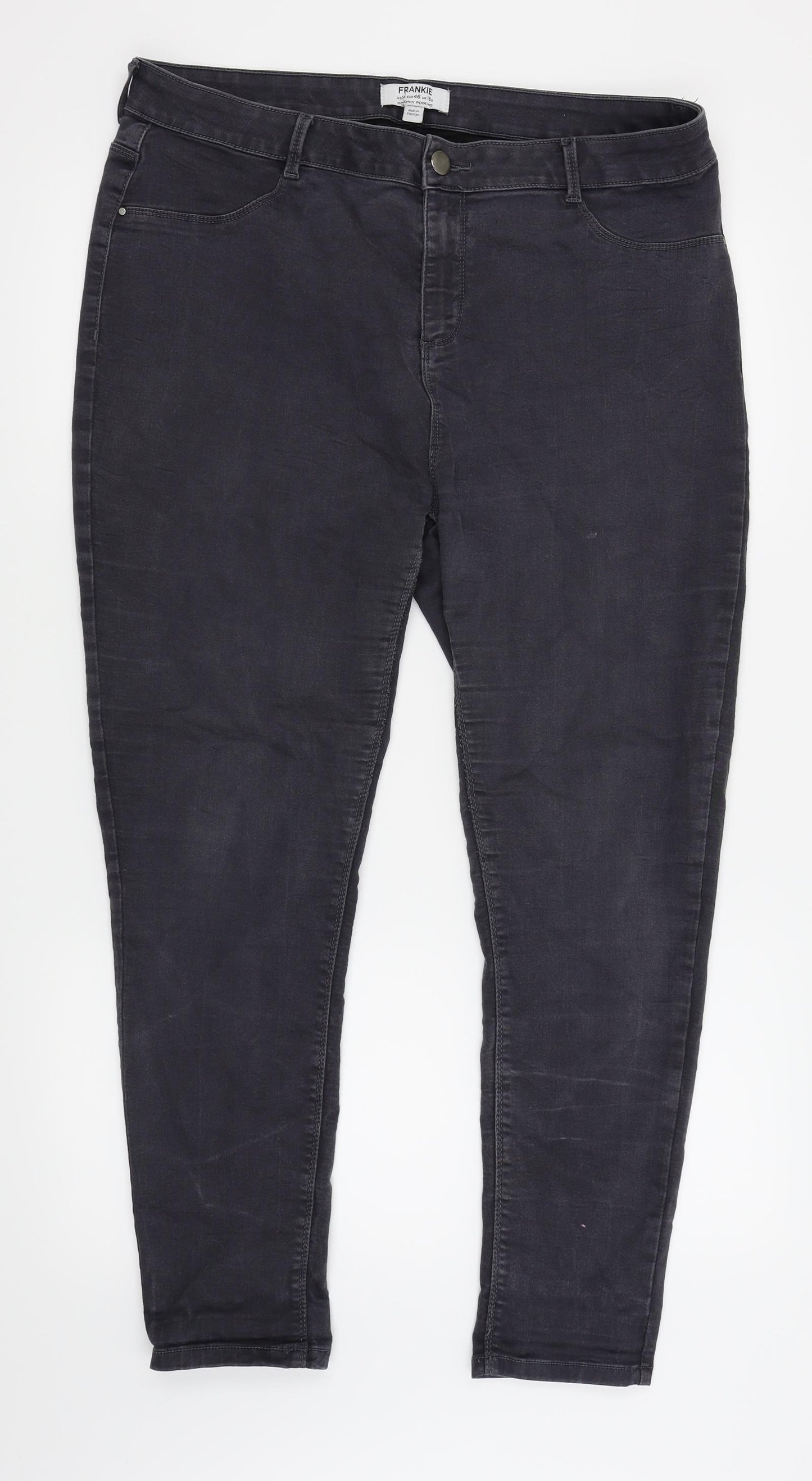 frankie Womens Black   Jegging Jeans Size 18 L27 in