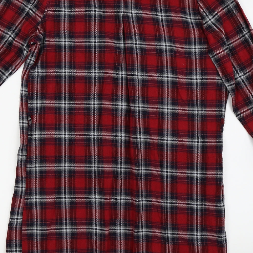 Primark Womens Red Camouflage  Shirt Dress  Size 12