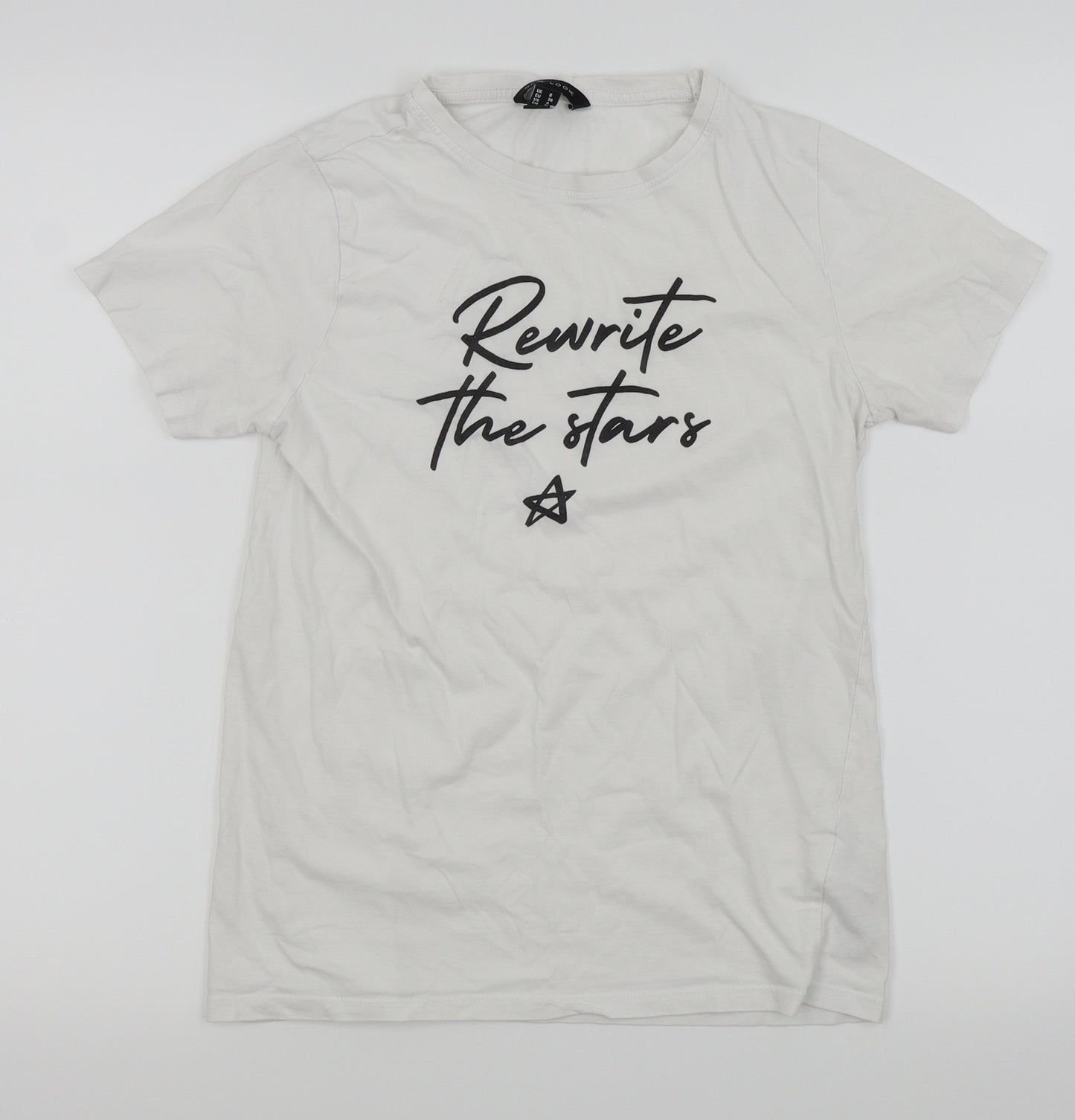 New Look Womens White   Basic T-Shirt Size 8